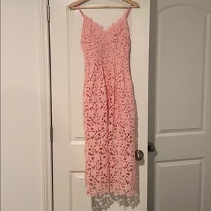 Baby pink lace dress